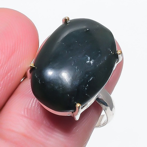 Black onyx gemstone - black,