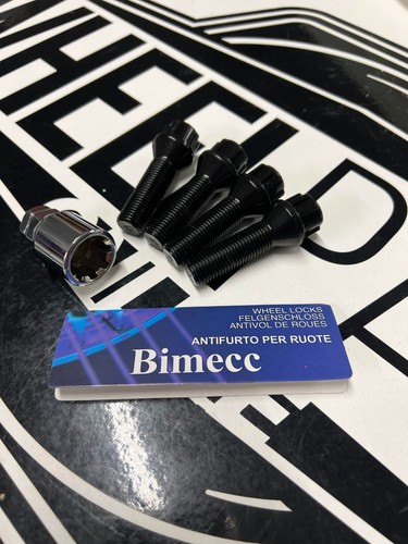 M12x1 locking bolts black - m12x1.5,