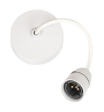 Ceiling Rose White Pendant Set