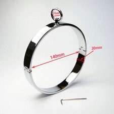 Metal male lockable slave neck - metal,