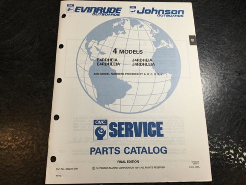 1991 johnson evinrude 4 - 4, hp