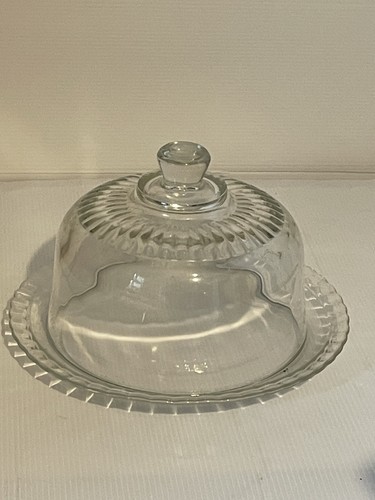 Vintage french arcoroc cake - vintage,