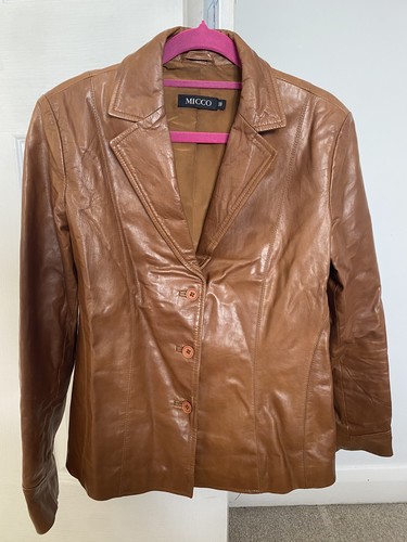 Micco tan brown leather - tan, jacket
