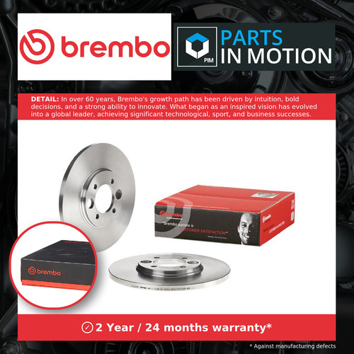 Brake discs pair solid fits - discs,