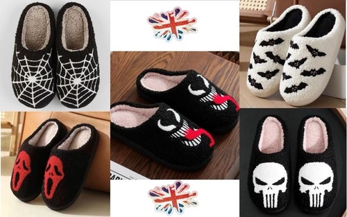Men women halloween slippers - men,
