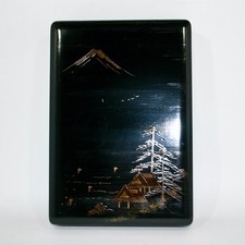 Vintage lacquer Maki-e Nashiji