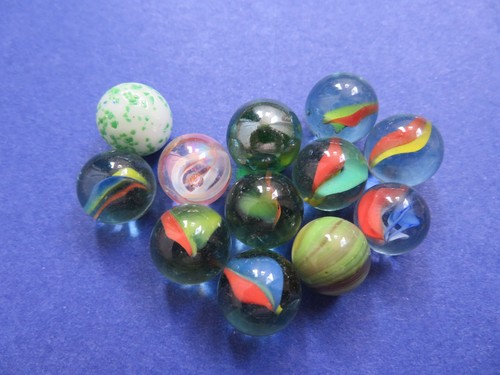 Vintage glass marbles - vintage,