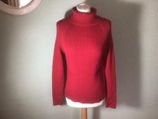 Women’s Deep Red Roll Neck