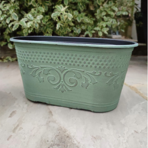 Plastic oval trough - plastic,