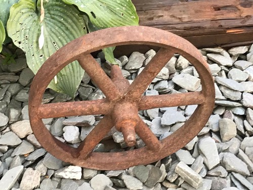 Vintage cast iron barrow - iron,