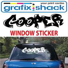MINI ONE MINI COOPER REAR WINDSCREEN STICKER VINYL/GRAPHICS/ DECALS/STICKERS