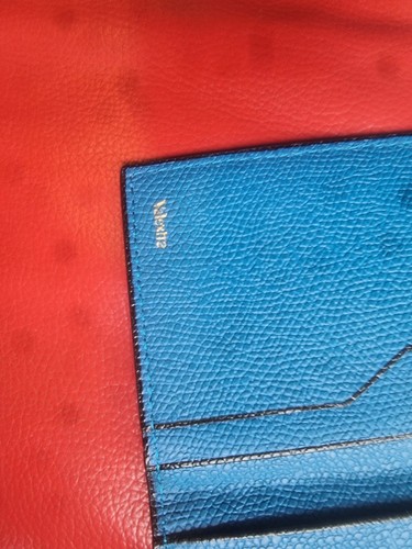 Valextra card case blue - card,