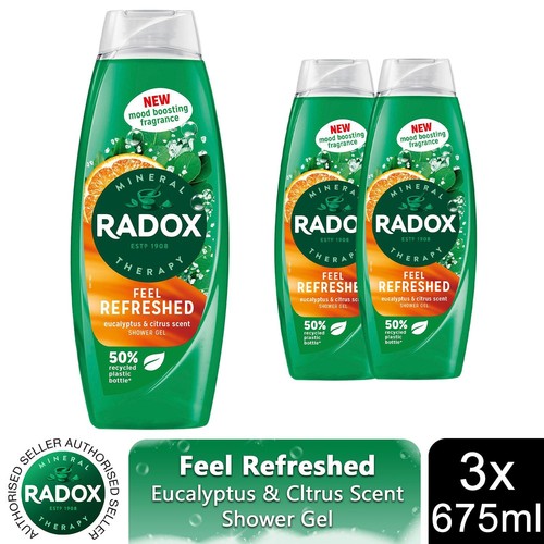 Radox shower gel feel - 3x,