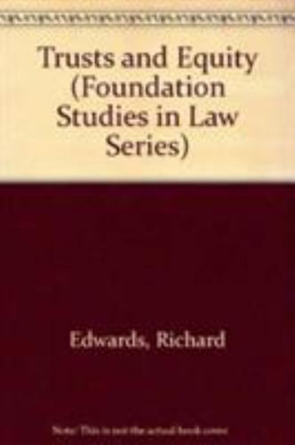 Trusts and equity paperback - and,