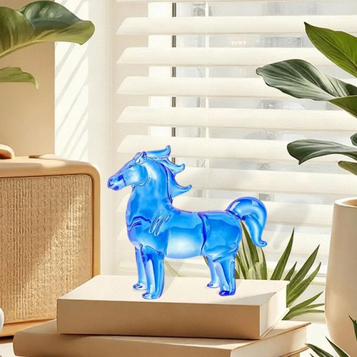 Glass horse figurine realistic - glass,