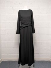 Coast Bow Back Maxi Dress Long Sleeve Black UK 12 - New