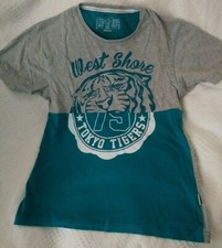 TOKYO TIGERS GREEN AND GREYSHORT SLEEVE T-SHIRT SIZE M IN GREAT CONDITION 