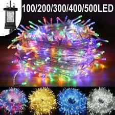 UK Fairy String Lights 10-100m Mains Plug In Christmas Tree Indoor & Outdoor
