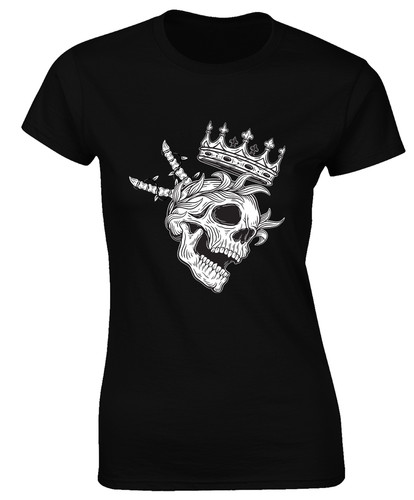Skull crown ladies shirt - skull,