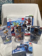 Job Lot Disney Infinity 2.0 for Xbox 360 Starter Pack, 4 Mainly Sealed Figures 