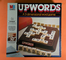 Vintage Upwords board game MB  a 3D word game 1980s original check description