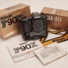 Nikon F90X AF SLR Autofocus 35mm Film Camera Body + MB-10 Grip & MF-26 Data Back