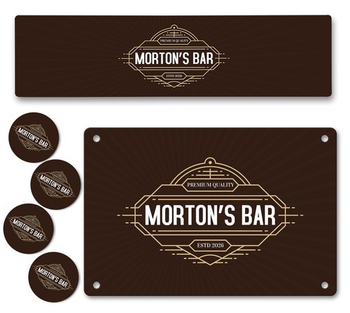 Personalised bar runner - personalised,