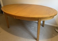 Extendable Oakland furniture Dining Table seats 6-8 + 6 John Lewis chairs
