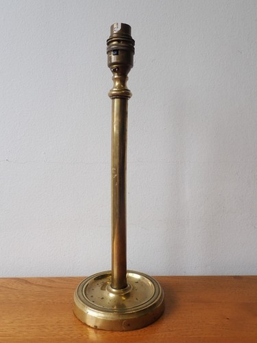 Vintage brass weighted column