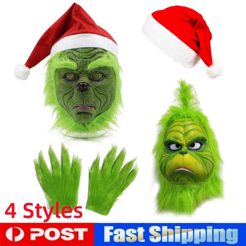 The grinch full head latex - grinch,