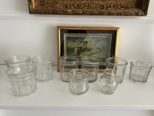 French Antique Glass Jam Jars