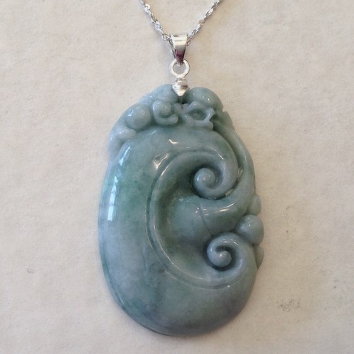 Certified carved jade - carved,