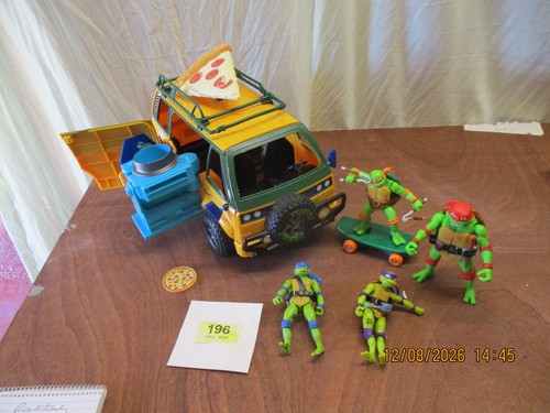 Tmnt pizza fire delivery van - tmnt,