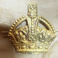 Warrant Officers  Class 2 Gilt Metal Rank Title Badge - British Army KC