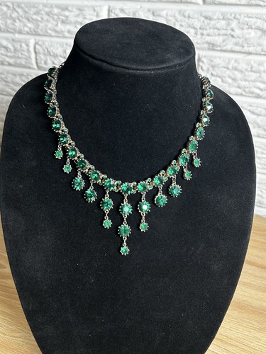 Vintage emerald green open - vintage,