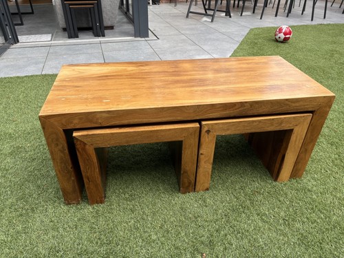 Sheesham wood nesting coffee - nesting,