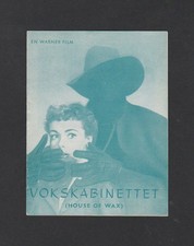 Vintage VINCENT PRICE PHYLLIS KIRK 'House of Wax' Swedish Prog 1953