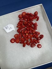 Vintage Polished Red Coral Necklace In Need Of A String