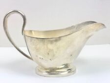 P&H 1977 British MoD Silver-Plated Gravy Boat - Vintage Military Mess Hall Ware