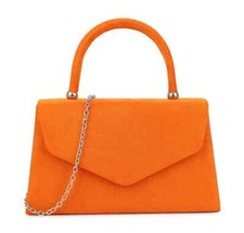 Women's Faux Suede Clutch Bag