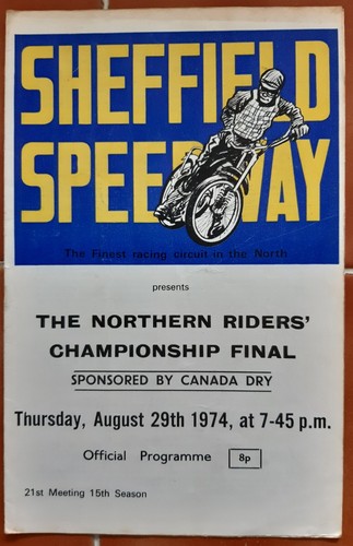 Sheffield speedway programme - sheffield,