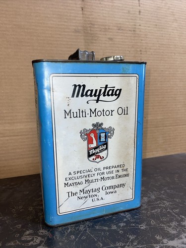 Antique maytag tin gallon - maytag,
