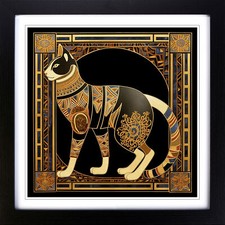 Egyptian Cat Art Deco No.1