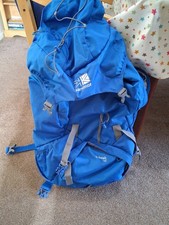 Karrimor Bobcat 65 Blue and Grey  Rucksack Used Twice Excellent Condition