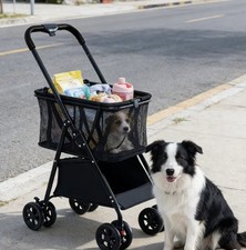 Folding Pet Stroller Shopping