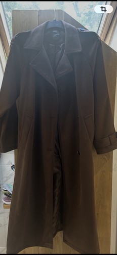 Primark faux suede trench coat - suede,