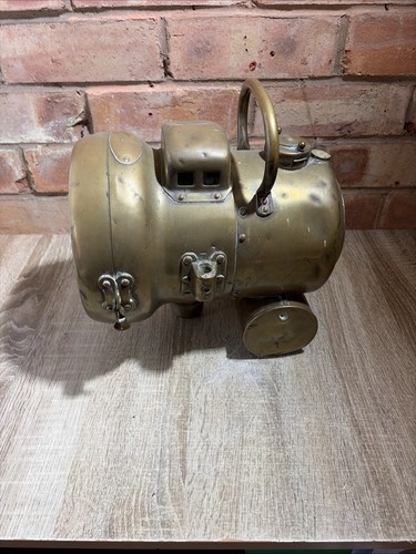Antique brass automobile lamp - antique,