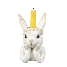 Resin White Rabbit Ornament
