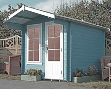 7x7 GARDEN LOG CABIN OUTHOUSE