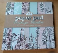 Craftwork Cards - 8" x 8" Paper Pad - Cottage Garden - 36 sheets 190gsm